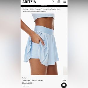 TNA baby blue skirt - worn once